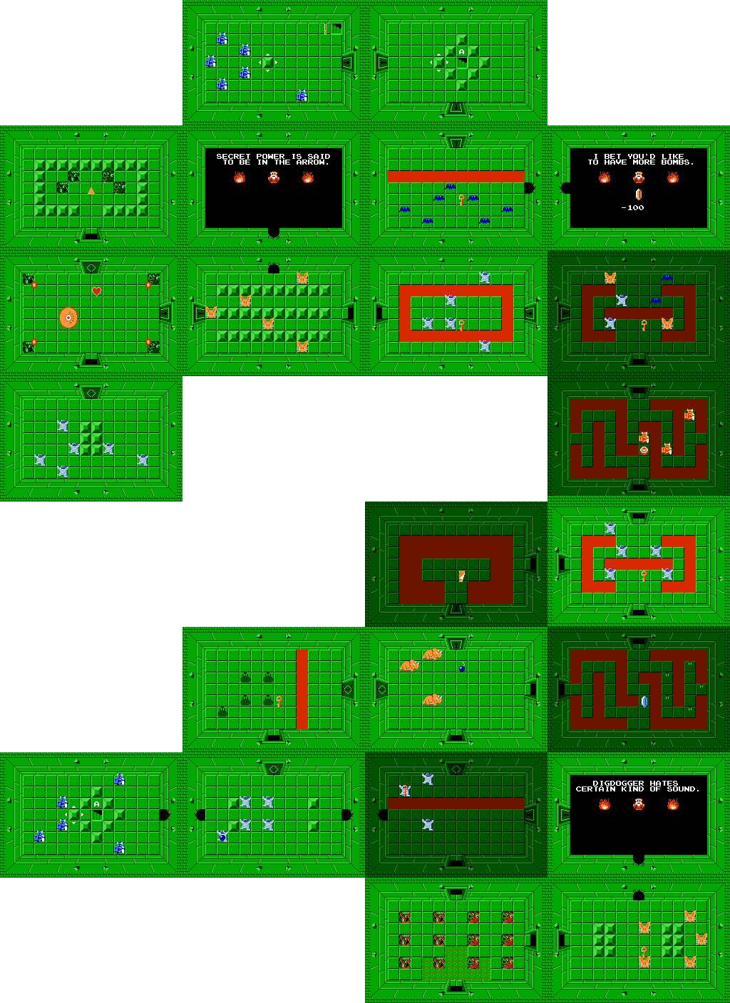 Level 2 Zelda Nes Map - decoraramareseinspirar