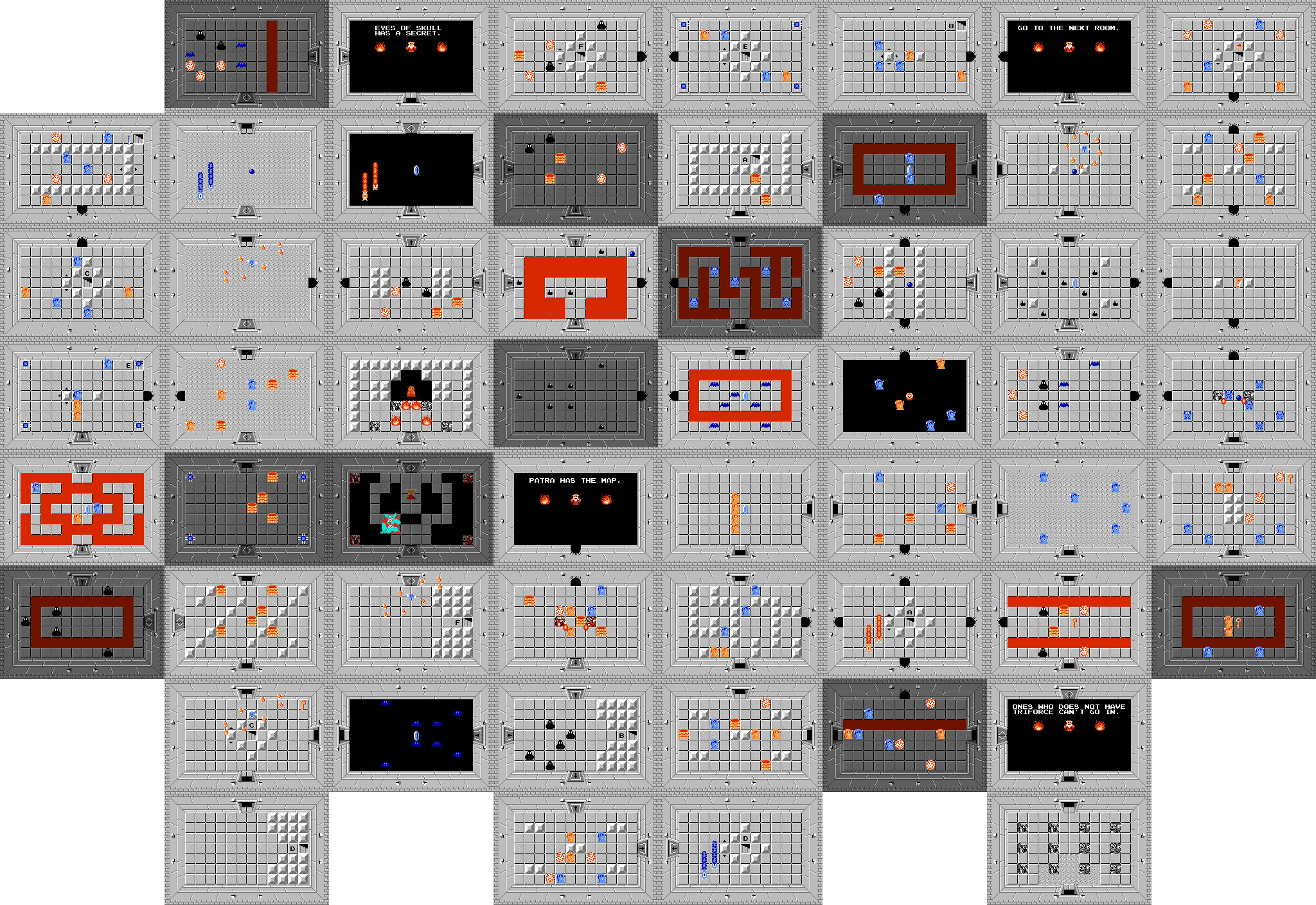 Zelda Nes Map Printable