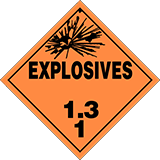 1.3 Explosives